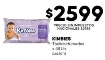 Diarco Kimbies toallas húmedas oferta