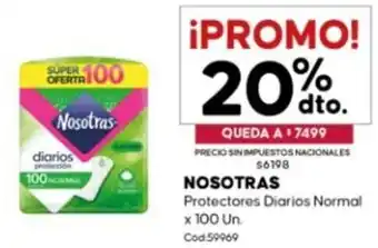 Nosotras protectores diarios normal