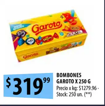 Punto Mayorista Garoto Bombones x 250g oferta