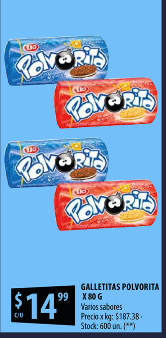 Punto Mayorista Polvorita Galletitas x 80g oferta