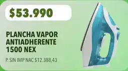 Supermercados Vea Nex plancha vapor antiadherente 1500 oferta
