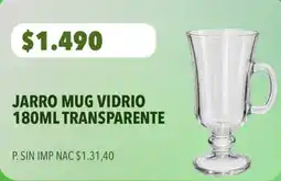 Supermercados Vea Jarro mug vidrio oferta