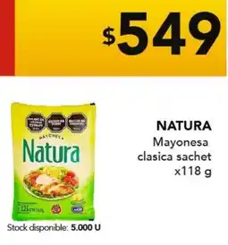 Nini Mayorista Natura mayonesa clasica sachet oferta