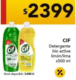 Nini Mayorista Cif detergente bio active limón/lima oferta