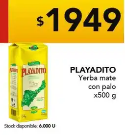 Nini Mayorista Playadito yerba mate con palo oferta