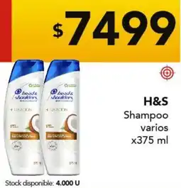 Nini Mayorista H&S shampoo varios oferta