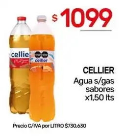 Nini Mayorista Cellier agua s/gas sabores oferta