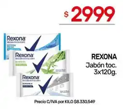 Nini Mayorista Rexona jabón toc. oferta