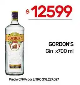 Nini Mayorista Gordon's Gin oferta