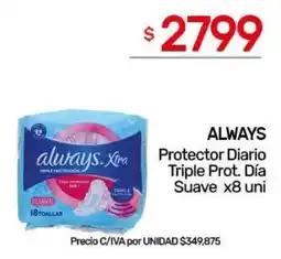 Nini Mayorista Always protector diario triple prot. día suave oferta