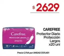Nini Mayorista Carefree protector diario protección largos oferta