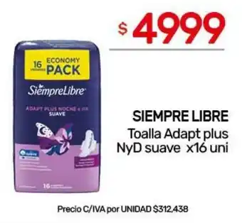Nini Mayorista Siempre libre toalla adapt plus nyd suave oferta