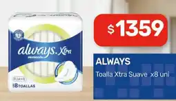 Nini Mayorista Always toalla xtra suave oferta