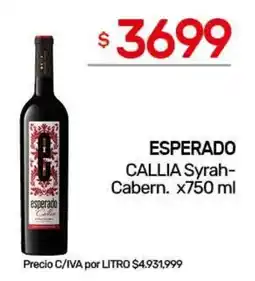 Nini Mayorista Esperado callia syrah-cabern oferta