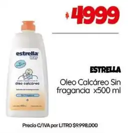 Nini Mayorista Estrella oleo calcáreo sin fragancia oferta