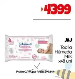 Nini Mayorista J&J toalla húmeda milk oferta