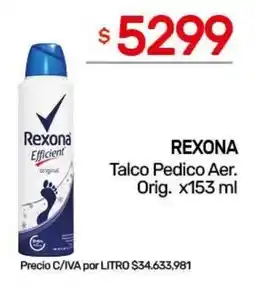 Nini Mayorista Rexona talco pedico aer. oferta