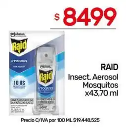 Nini Mayorista Raid insect aerosol mosquitos oferta