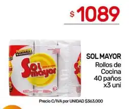 Nini Mayorista Sol mayor rollos de cocina oferta