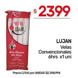 Nini Mayorista Lujan velas convencionales oferta