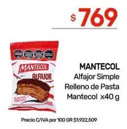 Nini Mayorista Mantecol alfajor simple oferta