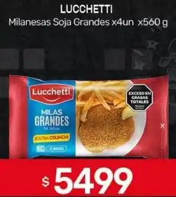 Nini Mayorista Lucchetti milanesas soja grandes oferta