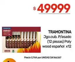 Nini Mayorista Tramontina jgo.cub. p/asado oferta