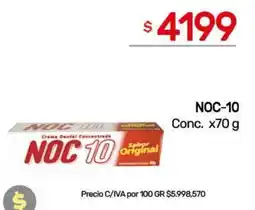 Nini Mayorista Noc crema dental concentrada oferta