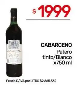 Nini Mayorista Cabarceno patero tinto/blanco oferta