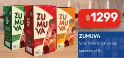 Nini Mayorista Zumuva vino tetra brick varios sabores oferta