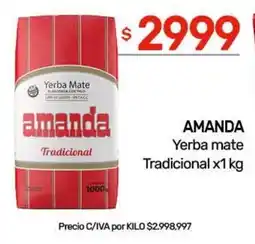 Nini Mayorista Amanda yerba mate tradicional oferta