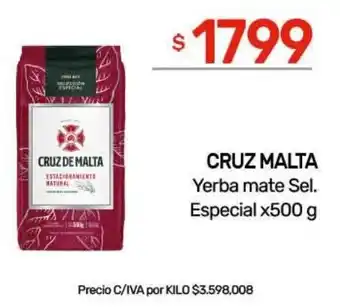 Nini Mayorista Cruz malta yerba mate sel. especial oferta
