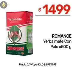 Nini Mayorista Romance yerba mate con palo oferta