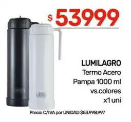 Nini Mayorista Lumilagro termo acero oferta