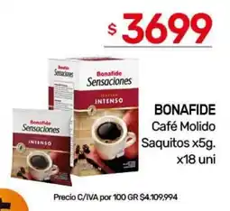 Nini Mayorista Bonafide café molido saquitos oferta