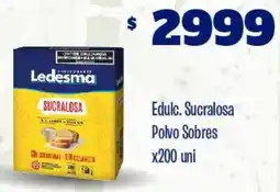 Nini Mayorista Ledesma edulc. sucralosa polvo sobres oferta