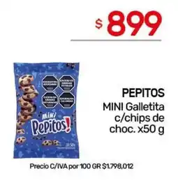 Nini Mayorista Pepitos mini galletita c/chips de choc oferta