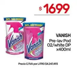 Nini Mayorista Vanish pre-lav pod 02/white dp oferta