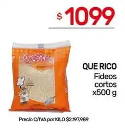Nini Mayorista Que rico fideos cortos oferta
