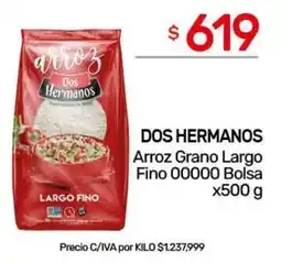 Nini Mayorista Dos hermanos arroz grano largo fino 00000 oferta