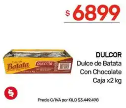 Nini Mayorista Dulcor dulce de batata con chocolate oferta