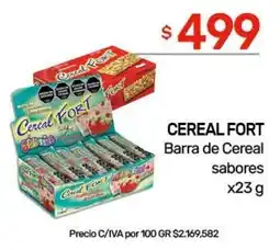 Nini Mayorista Cereal Fort barra de cereal sabores oferta