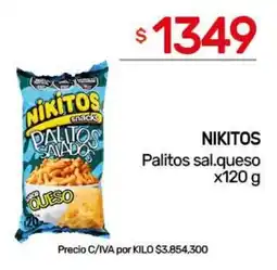 Nini Mayorista Nikitos palitos sal.queso oferta