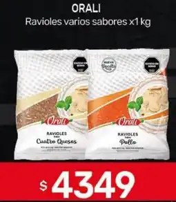 Nini Mayorista Orali ravioles varios sabores oferta