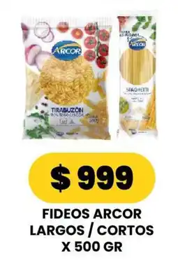 Autoservicio Capo Arcor fideos largos cortos oferta