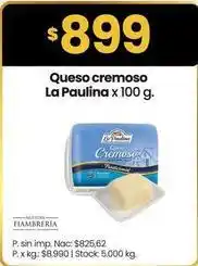 Changomas La paulina - queso cremoso oferta