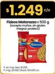 Changomas Matarazzo - fideos oferta