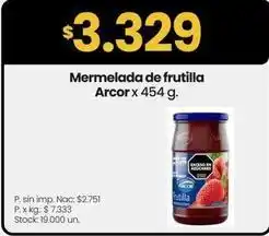 Changomas Arcor - mermelada de frutilla oferta