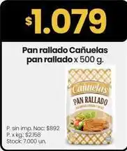 Changomas Cañuelas - pan rallado oferta