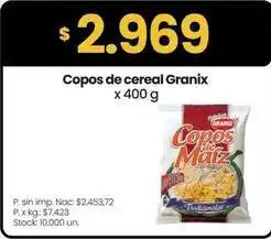 Changomas Granix - copos de cereal oferta